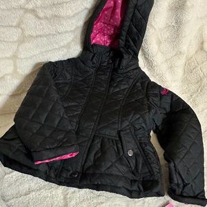 NEW Weatherproof Girls Black Quilted Jacket size 4